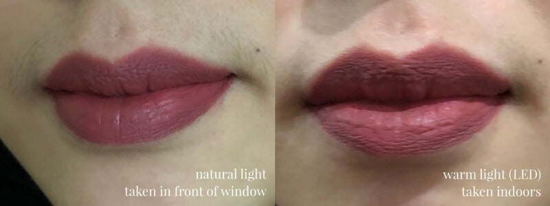 Initial lip swatches